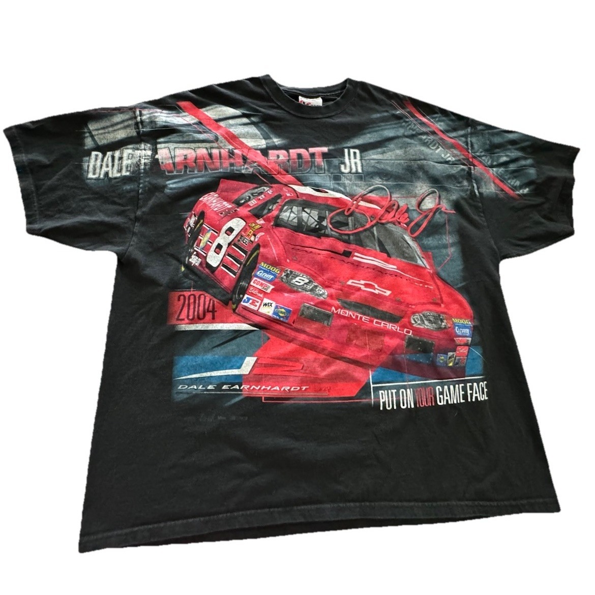 Nascar Dale Earnhardt All Over Print T Shirt Mens 2xl Chase Authentic Vintage